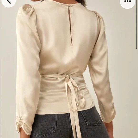 NWT reformation jason silk top - Picture 3 of 3